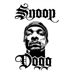Свитшот хлопковый мужской Snoop Dogg Face, цвет: белый — фото 2