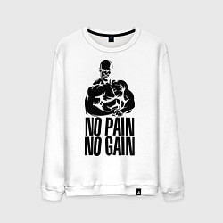 Мужской свитшот No pain, No gain