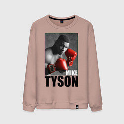 Свитшот хлопковый мужской Mike Tyson, цвет: пыльно-розовый