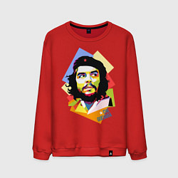 Свитшот хлопковый мужской Che Guevara Art, цвет: красный