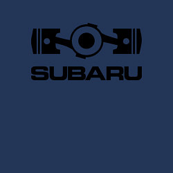 Свитшот хлопковый мужской Subaru, цвет: тёмно-синий — фото 2