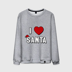 Мужской свитшот I love santa