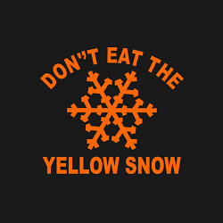 Свитшот хлопковый мужской Dont eat the yelow snow, цвет: черный — фото 2