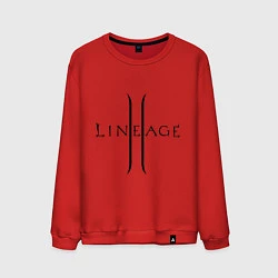 Свитшот хлопковый мужской Lineage logo, цвет: красный