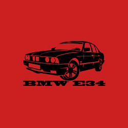 Свитшот хлопковый мужской BMW e34 5 series, цвет: красный — фото 2