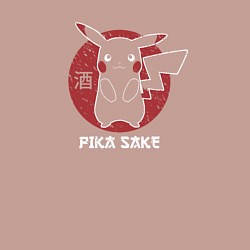 Свитшот хлопковый мужской Pika Sake, цвет: пыльно-розовый — фото 2