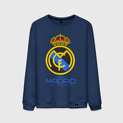 Свитшот хлопковый мужской Real Madrid, цвет: тёмно-синий
