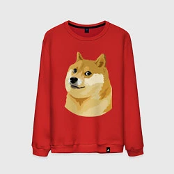 Свитшот хлопковый мужской Doge, цвет: красный