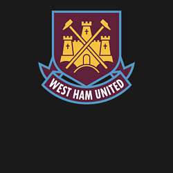 Свитшот хлопковый мужской West Ham United FC, цвет: черный — фото 2