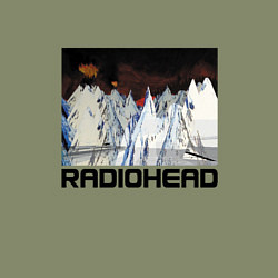 Свитшот хлопковый мужской Radiohead Winter, цвет: авокадо — фото 2