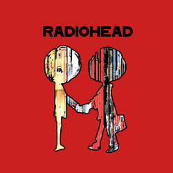 Свитшот хлопковый мужской Radiohead Peoples, цвет: красный — фото 2