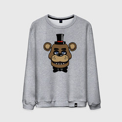 Свитшот хлопковый мужской Freddy FNAF, цвет: меланж