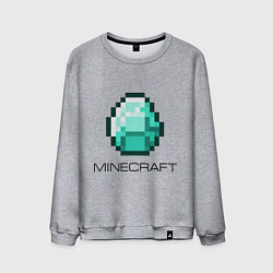 Свитшот хлопковый мужской Minecraft Diamond, цвет: меланж
