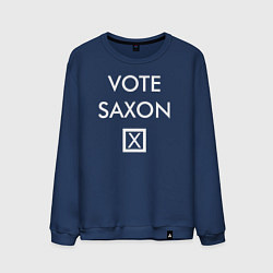 Свитшот хлопковый мужской Vote Saxon, цвет: тёмно-синий