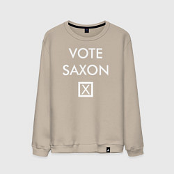 Свитшот хлопковый мужской Vote Saxon, цвет: миндальный