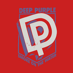 Свитшот хлопковый мужской Deep Purple: Smoke on the water, цвет: красный — фото 2