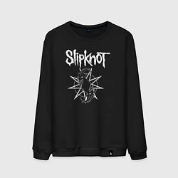 Свитшот хлопковый мужской Slipknot, цвет: черный