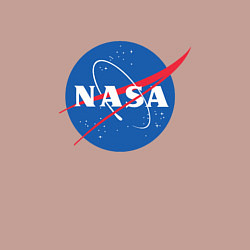 Свитшот хлопковый мужской NASA: Logo, цвет: пыльно-розовый — фото 2