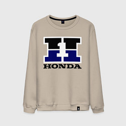 Свитшот хлопковый мужской Honda, цвет: миндальный