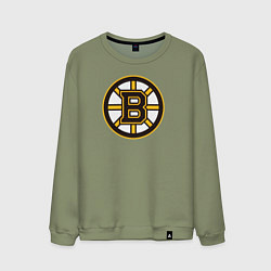 Свитшот хлопковый мужской Boston Bruins, цвет: авокадо