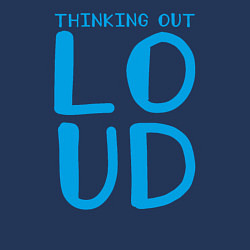 Свитшот хлопковый мужской Thinking Out: Loud, цвет: тёмно-синий — фото 2