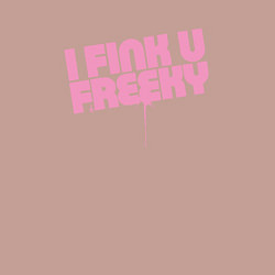 Свитшот хлопковый мужской I Fink U Freeky, цвет: пыльно-розовый — фото 2