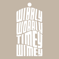Свитшот хлопковый мужской Talk Whovian To Me, цвет: миндальный — фото 2