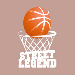 Свитшот хлопковый мужской Баскетбол, цвет: пыльно-розовый — фото 2