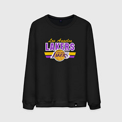 Свитшот хлопковый мужской Los Angeles Lakers, цвет: черный