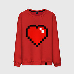 Свитшот хлопковый мужской Minecraft Lover, цвет: красный