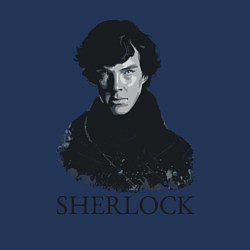 Свитшот хлопковый мужской Sherlock Art, цвет: тёмно-синий — фото 2
