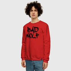 Свитшот хлопковый мужской Bad Wolf, цвет: красный — фото 2