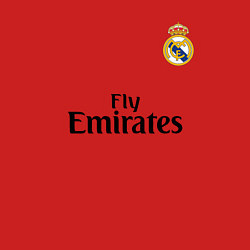 Свитшот хлопковый мужской Real Madrid: Fly Emirates, цвет: красный — фото 2