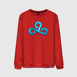 Свитшот хлопковый мужской Cloud9 Foil Металлический эффект, цвет: красный
