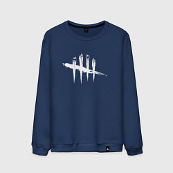 Свитшот хлопковый мужской Dead by Daylight White Logo, цвет: тёмно-синий