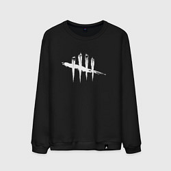 Свитшот хлопковый мужской Dead by Daylight White Logo, цвет: черный