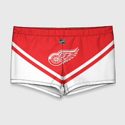 Мужские плавки NHL: Detroit Red Wings, цвет: 3D-принт