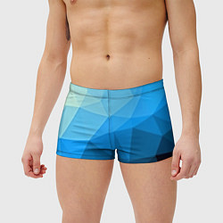 Мужские плавки Geometric blue, цвет: 3D-принт — фото 2