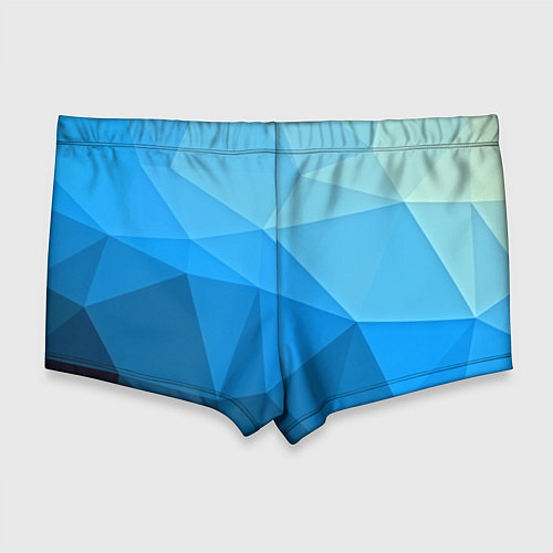 Мужские плавки Geometric blue / 3D-принт – фото 2