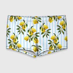 Мужские плавки Лимоны, цвет: 3D-принт