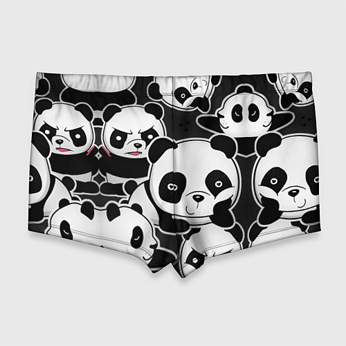 Мужские плавки Смешные панды / 3D-принт – фото 2