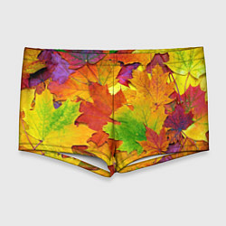 Мужские плавки Осенние листья, цвет: 3D-принт