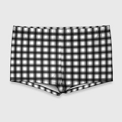 Мужские плавки Black and white trendy checkered pattern, цвет: 3D-принт