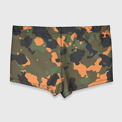 Мужские плавки Камуфляж: хаки/оранжевый / 3D-принт – фото 2