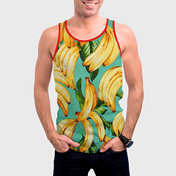 Майка-безрукавка мужская Банан, цвет: 3D-красный — фото 2