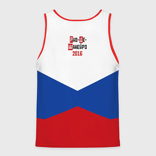 Мужская майка без рукавов Россия 2016 / 3D-Красный – фото 2