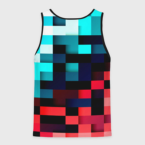 Мужская майка без рукавов Pixel Color / 3D-Черный – фото 2