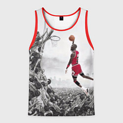 Майка-безрукавка мужская Michael Jordan NBA, цвет: 3D-красный