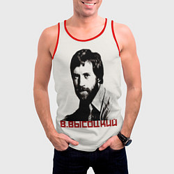 Майка-безрукавка мужская Высоцкий, цвет: 3D-красный — фото 2
