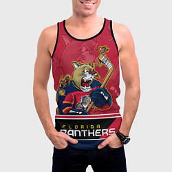 Майка-безрукавка мужская Florida Panthers, цвет: 3D-черный — фото 2